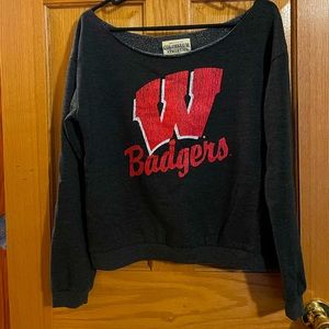 Badgers off shoulder shirt